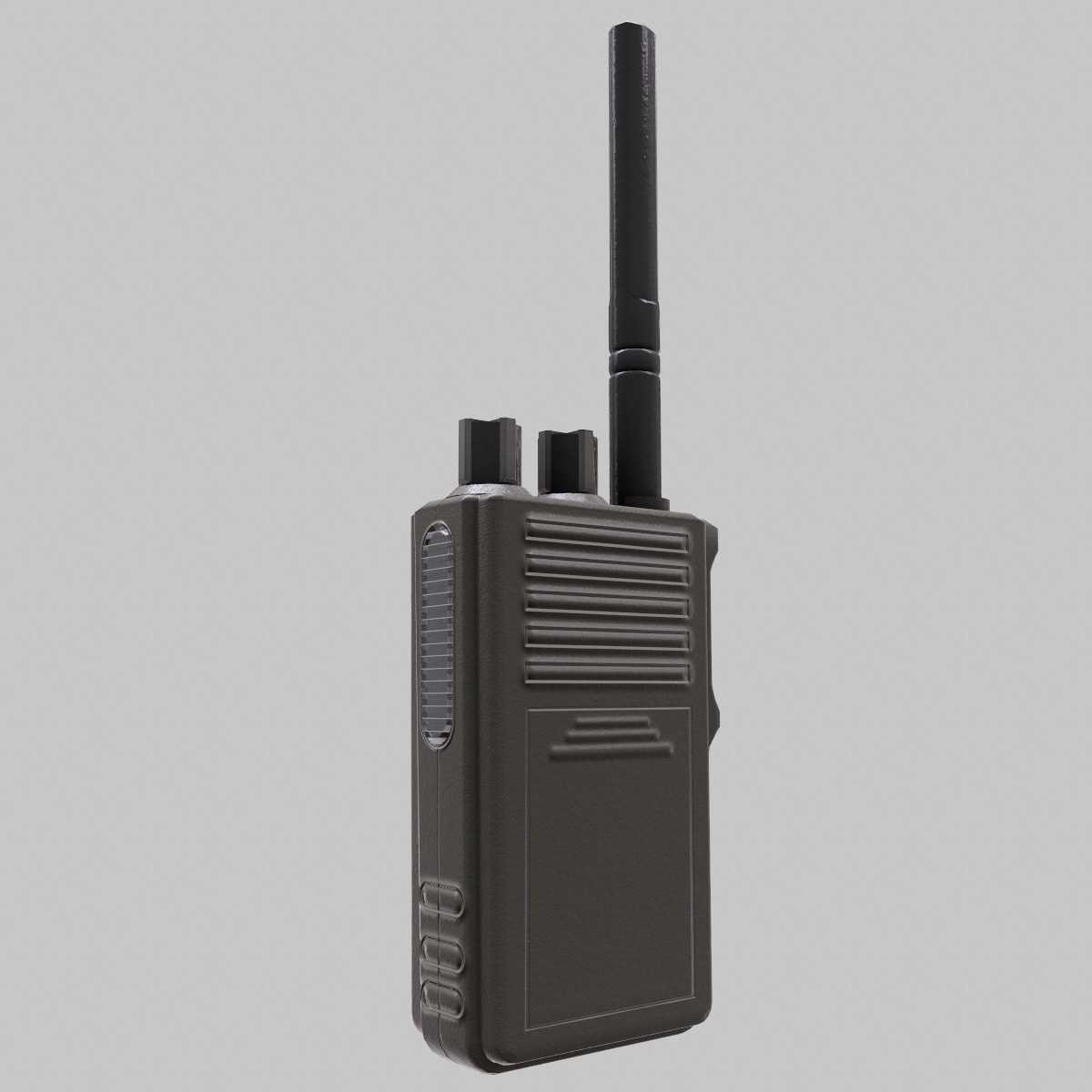 Walkie-Talkie Low-Poly Low-poly 3D model_2