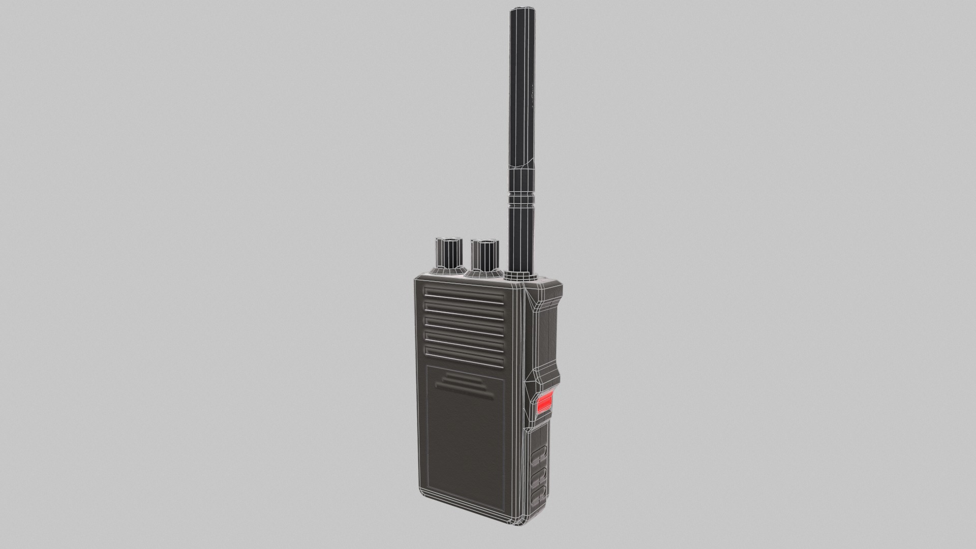 Walkie-Talkie Low-Poly Low-poly 3D model_13