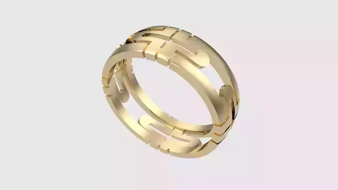 Intricate Thin Wedding Band JDBCo