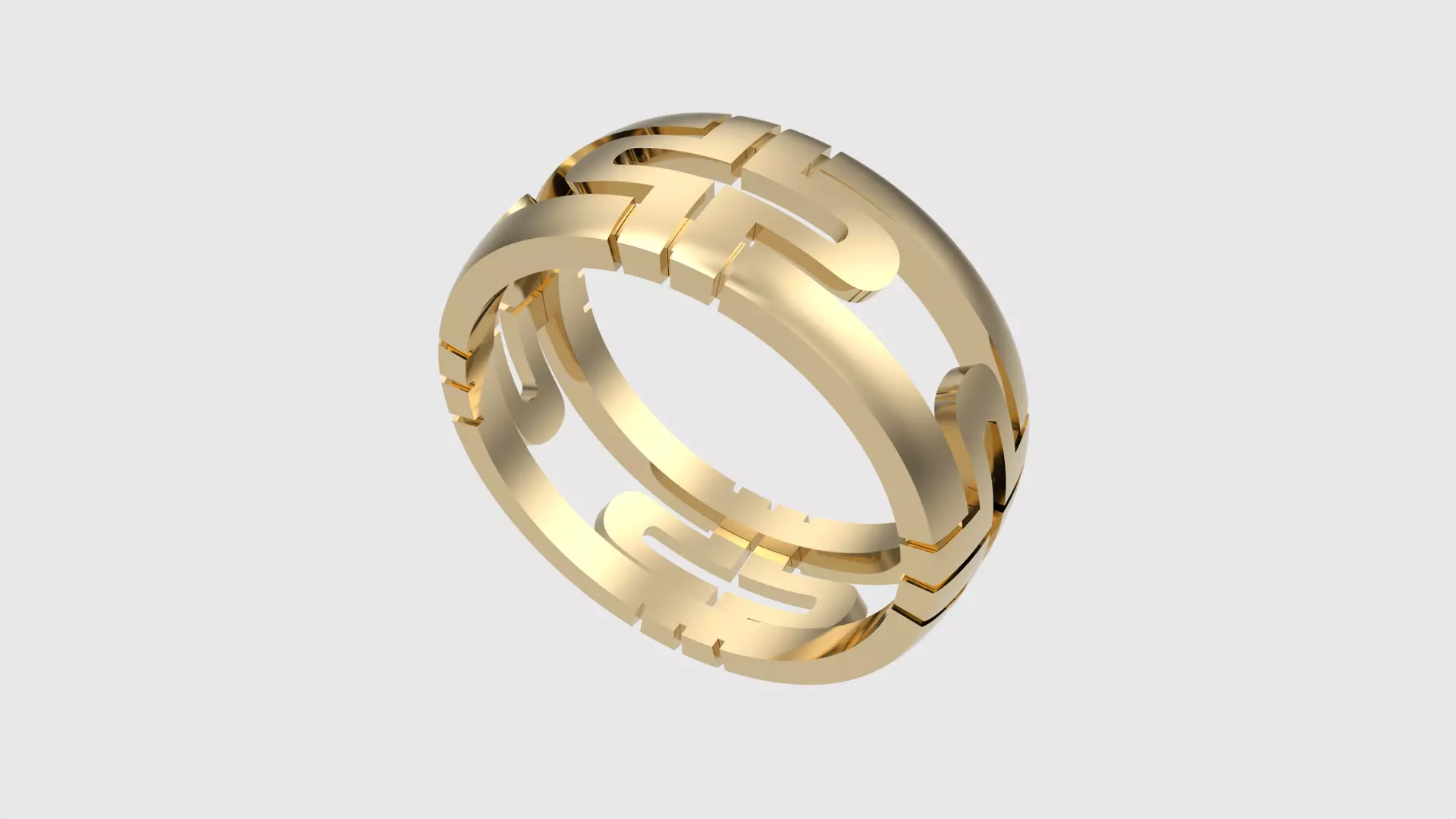 Intricately Designed Thick Wedding Ring JDBCo 3D print model