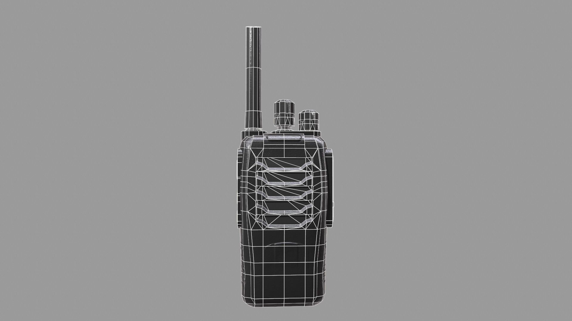 Walkie-Talkie Low-Poly Low-poly 3D model_13