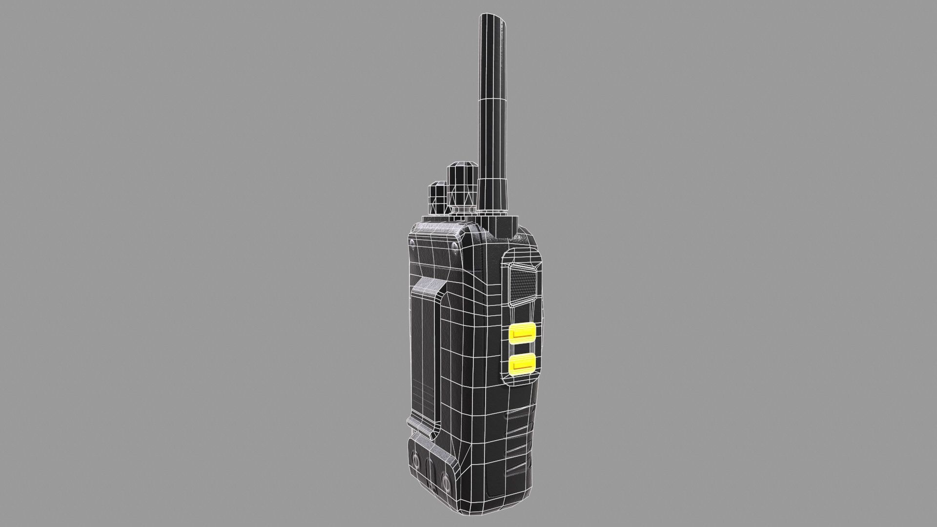 Walkie-Talkie Low-Poly Low-poly 3D model_16