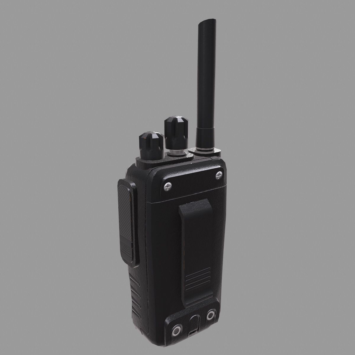 Walkie-Talkie Low-Poly Low-poly 3D model_6