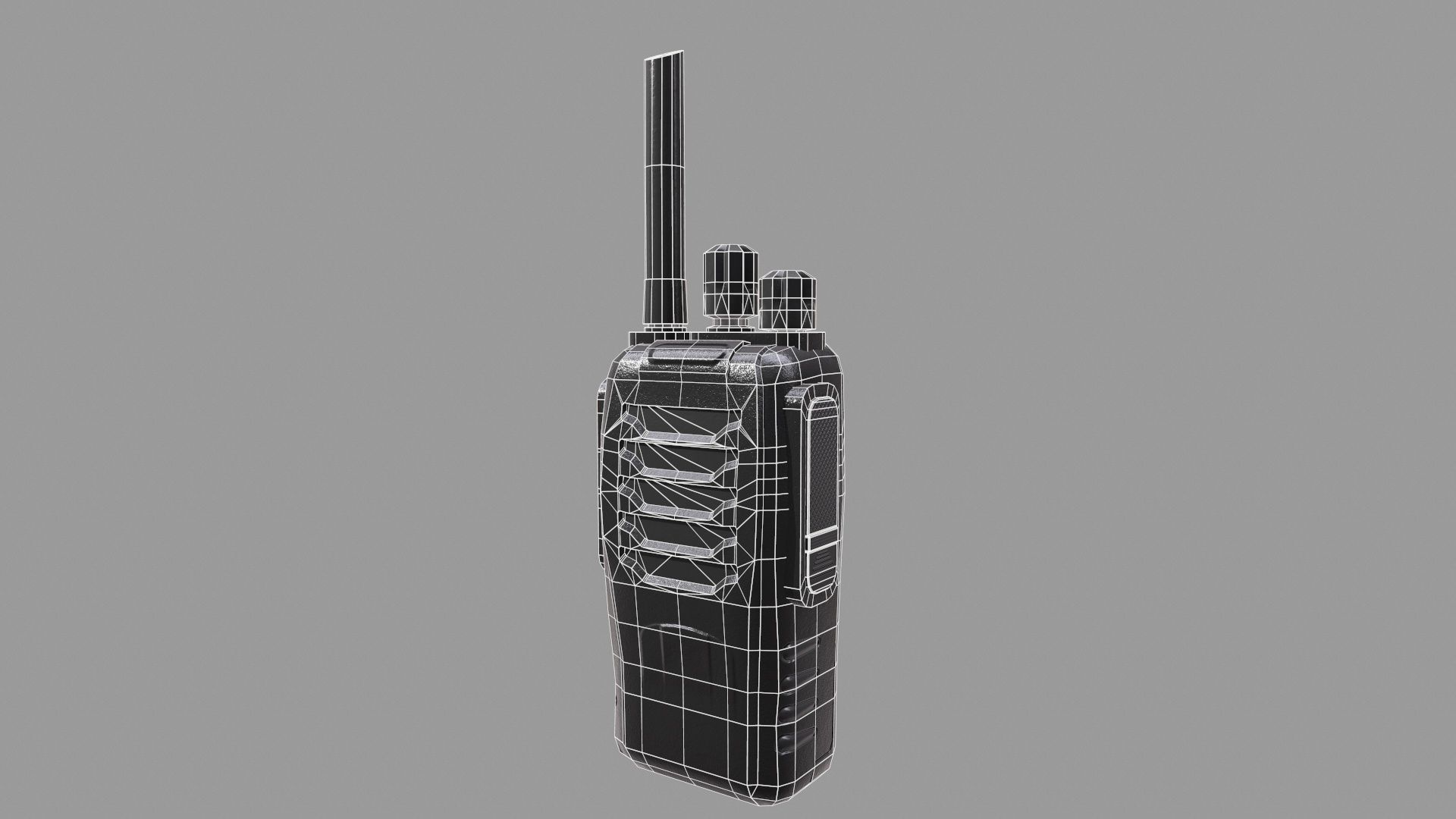 Walkie-Talkie Low-Poly Low-poly 3D model_15