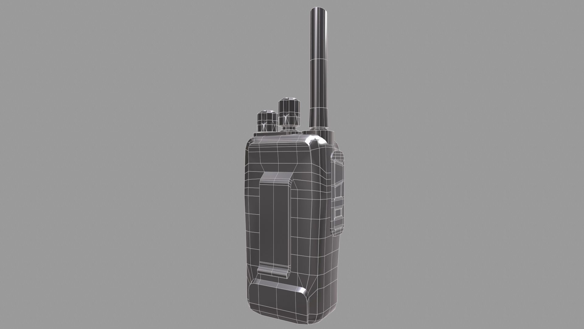 Walkie-Talkie Low-Poly Low-poly 3D model_18