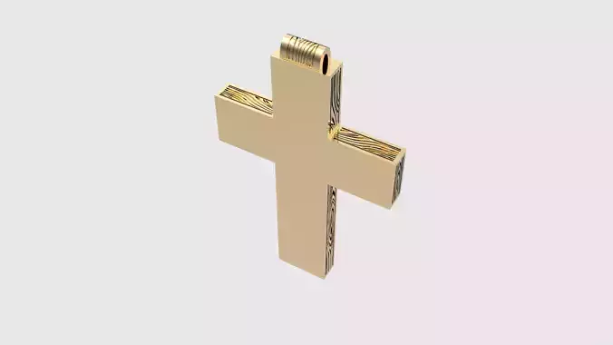 Elegant Cross with Intricate Wood Pattern JDBCo
