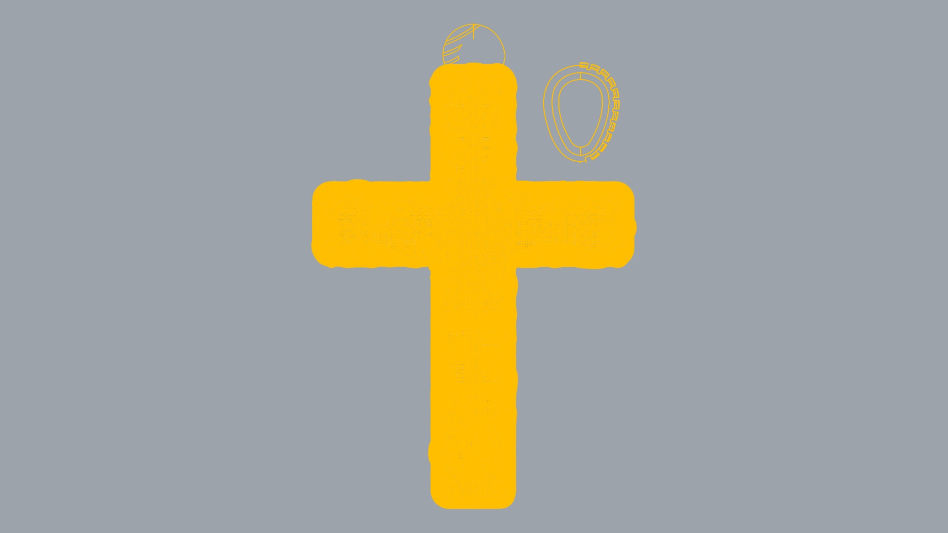 Floral Pattern Cross Pendant JDBCo 3D print model_9