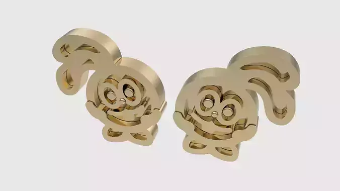 Bunny Animation Hare Earrings JDBCo