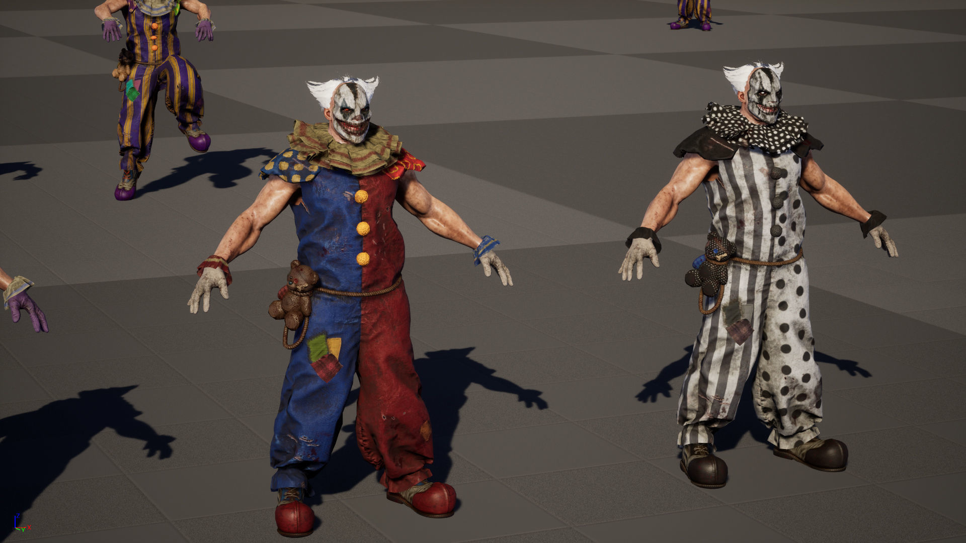 Zombie Clown Low-poly 3D model_32