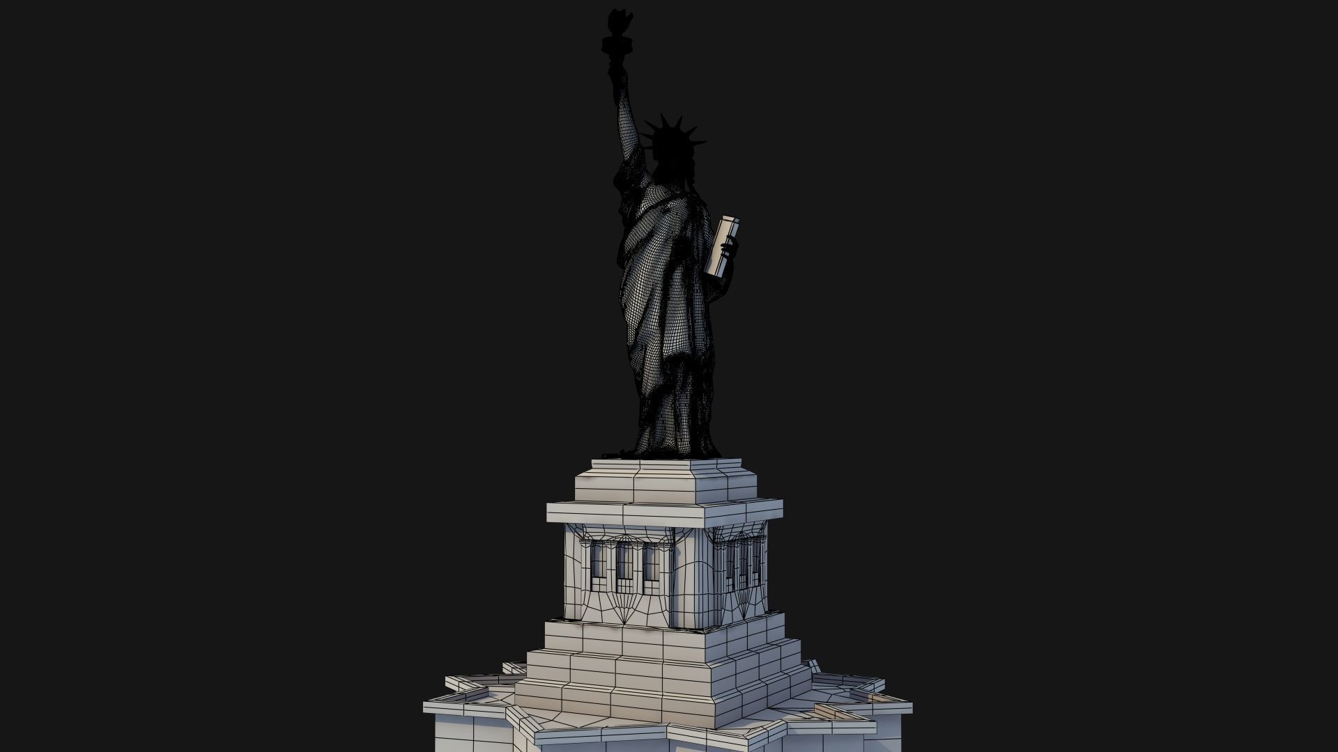 Statue of Liberty NYC 3D Print Model 3D print model_27