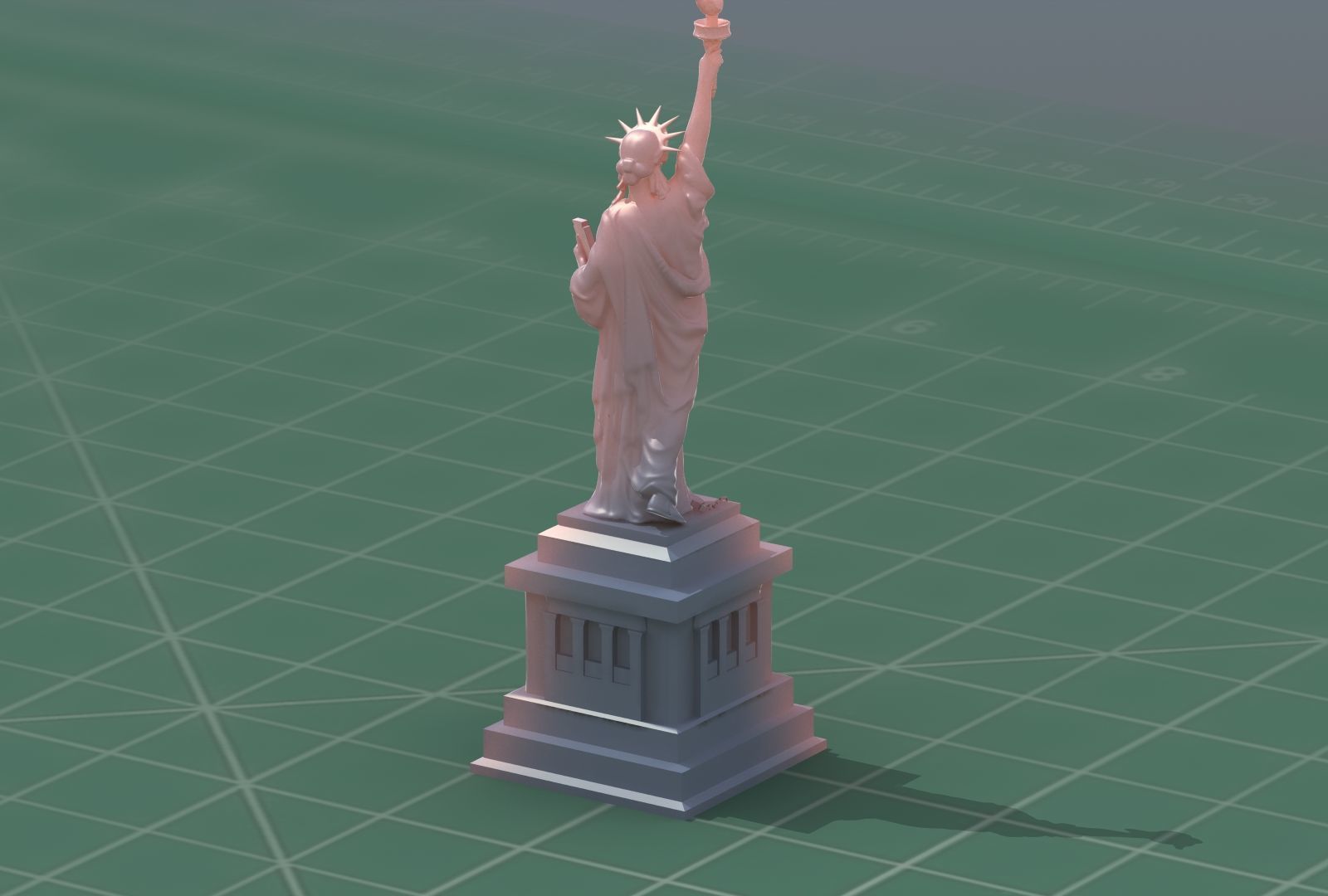 Statue of Liberty NYC 3D Print Model 3D print model_9