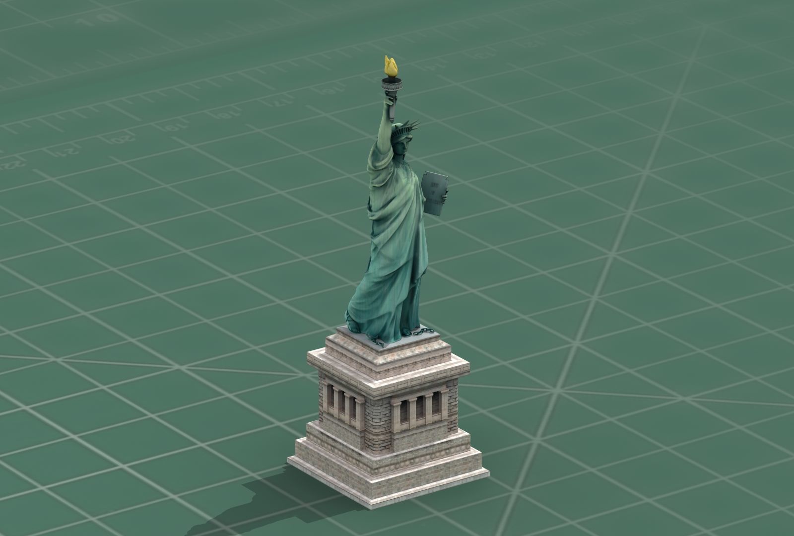Statue of Liberty NYC 3D Print Model 3D print model_2