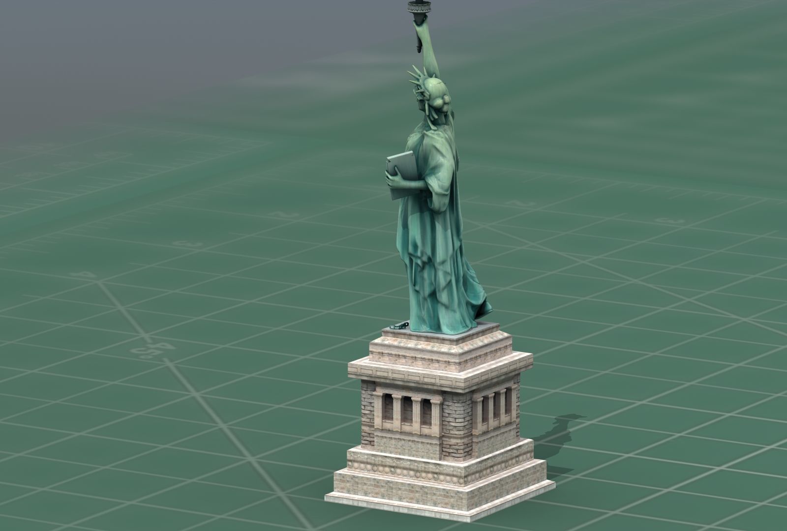 Statue of Liberty NYC 3D Print Model 3D print model_13