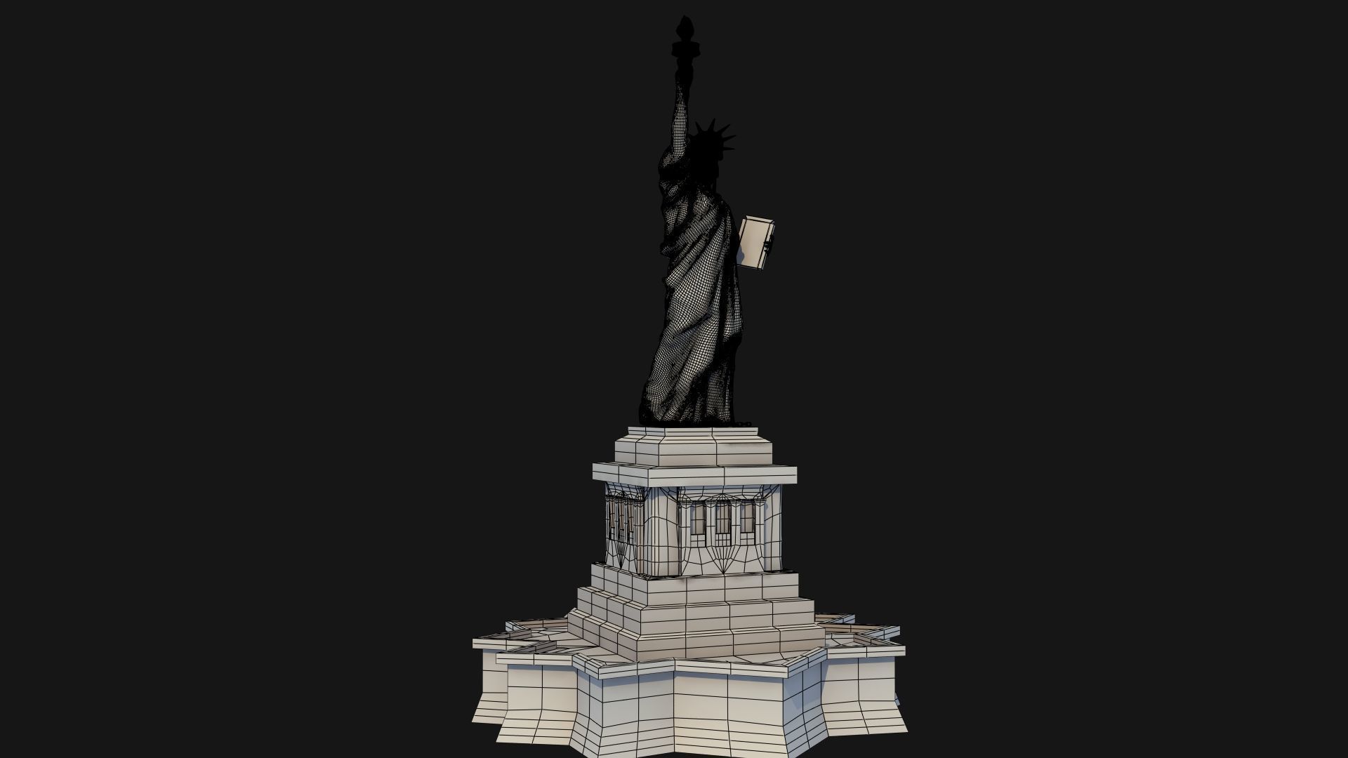 Statue of Liberty NYC 3D Print Model 3D print model_25