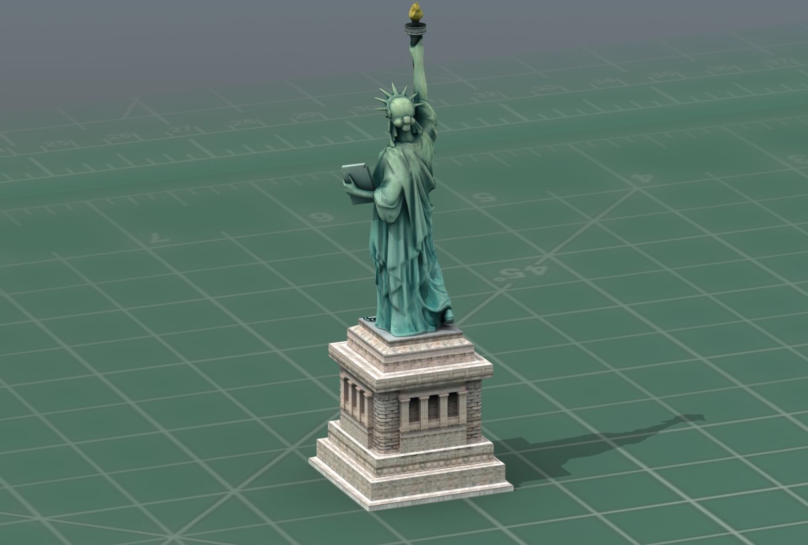 Statue of Liberty NYC 3D Print Model 3D print model_4