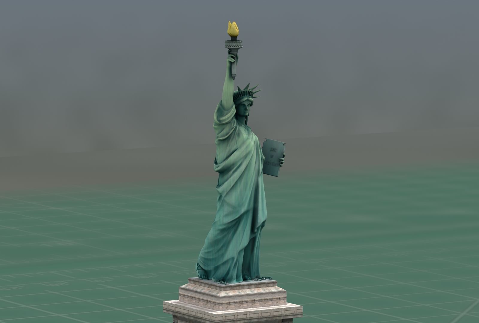 Statue of Liberty NYC 3D Print Model 3D print model_8