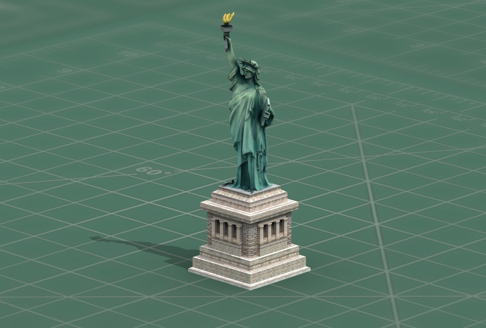 Statue of Liberty NYC 3D Print Model 3D print model_11