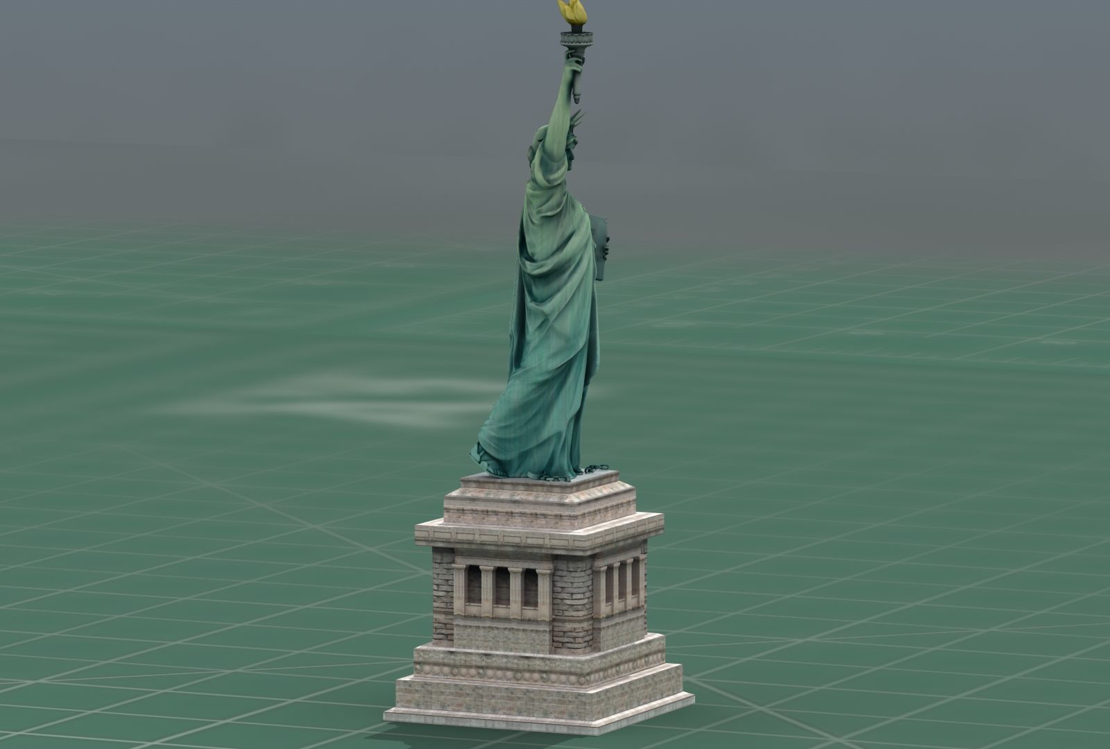 Statue of Liberty NYC 3D Print Model 3D print model_10