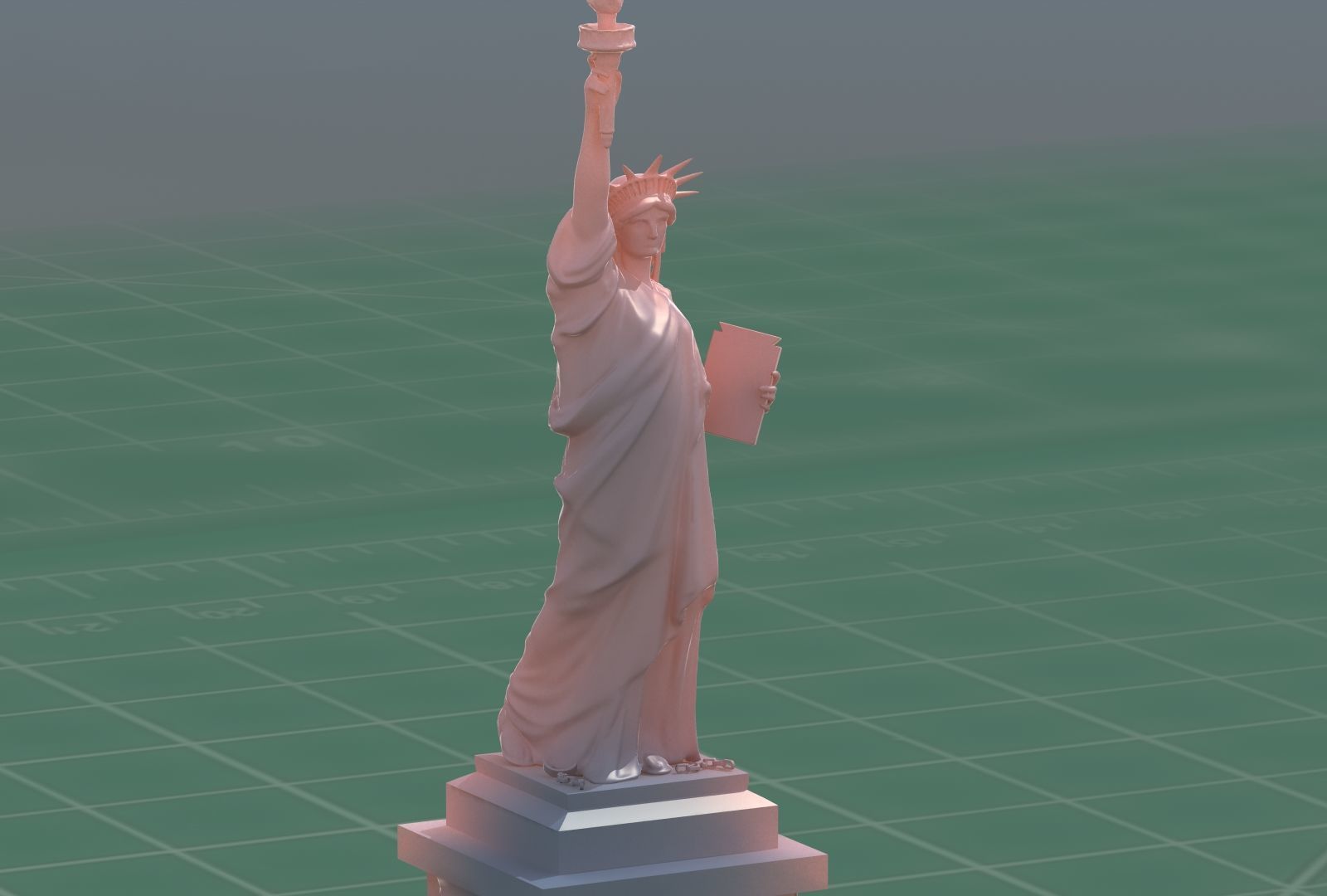 Statue of Liberty NYC 3D Print Model 3D print model_24