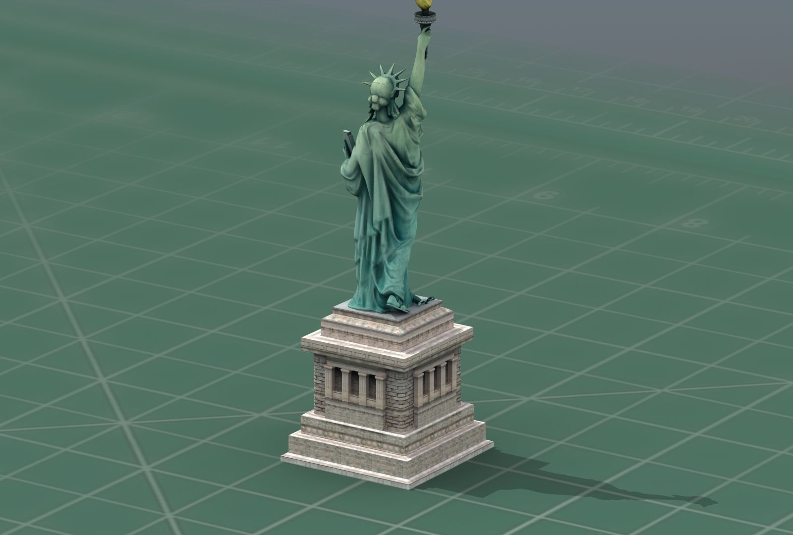 Statue of Liberty NYC 3D Print Model 3D print model_7