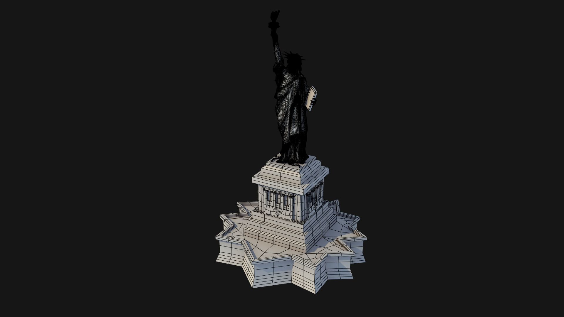 Statue of Liberty NYC 3D Print Model 3D print model_26