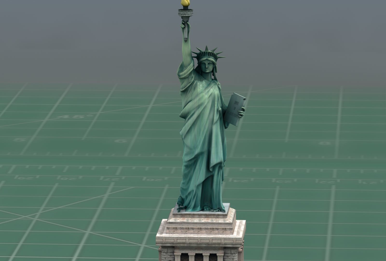 Statue of Liberty NYC 3D Print Model 3D print model_15