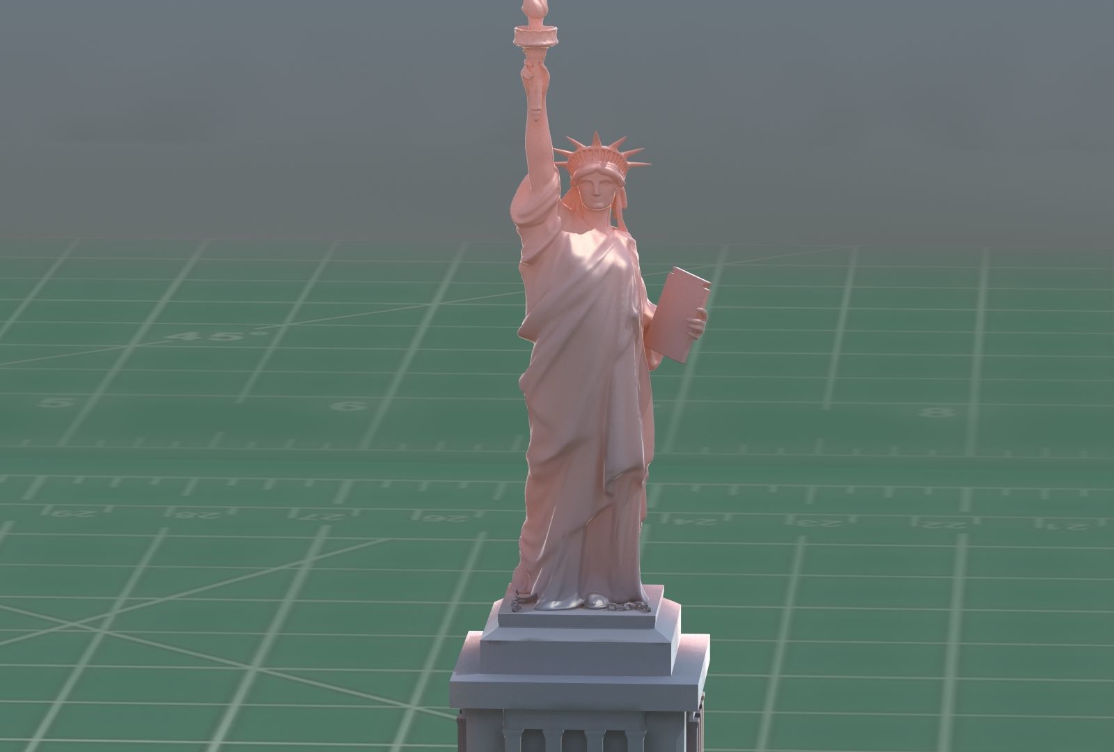 Statue of Liberty NYC 3D Print Model 3D print model_12