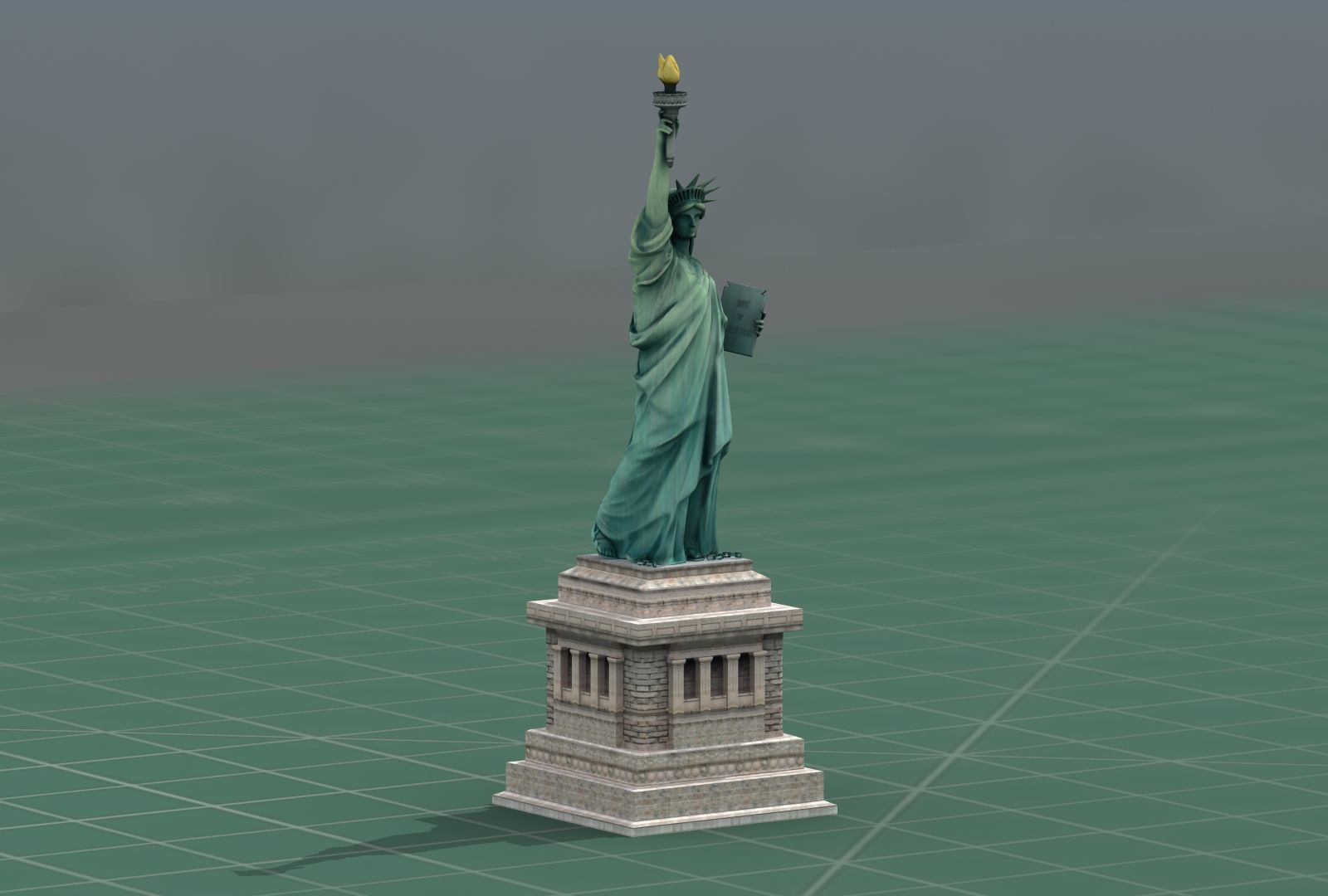 Statue of Liberty NYC 3D Print Model 3D print model_14