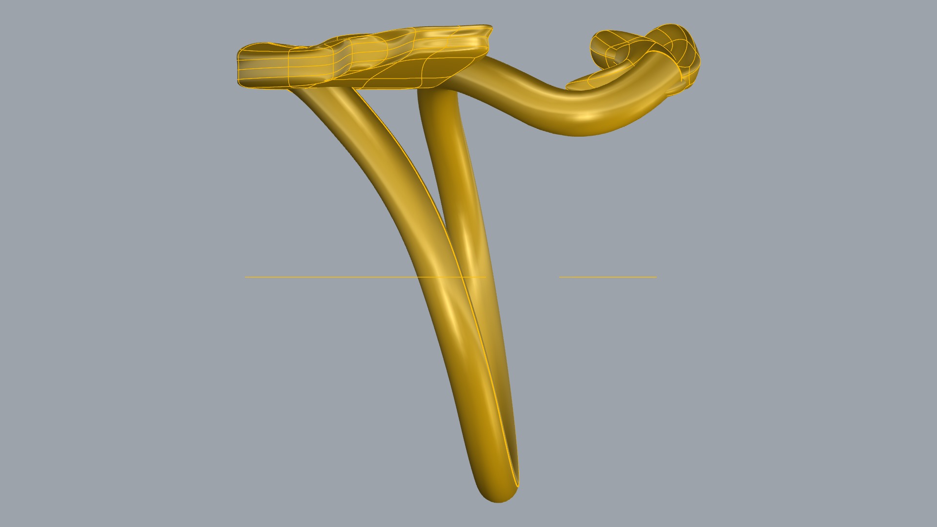 Swan-Shaped Elegant Ring JDBCo 3D print model_10