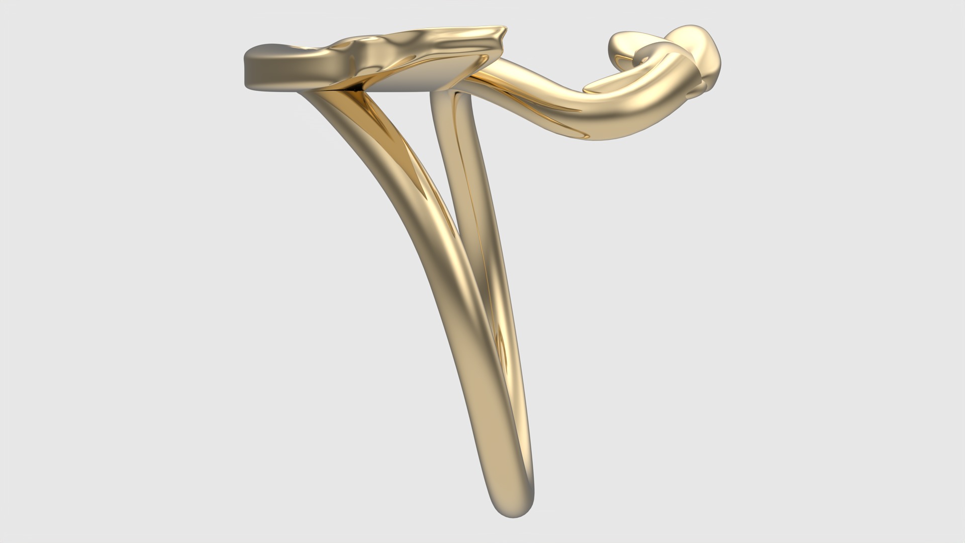 Swan-Shaped Elegant Ring JDBCo 3D print model_4