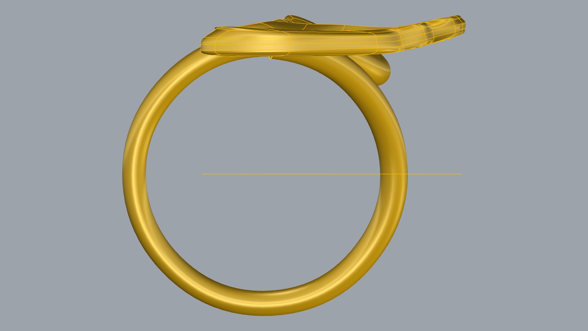 Swan-Shaped Elegant Ring JDBCo 3D print model_8