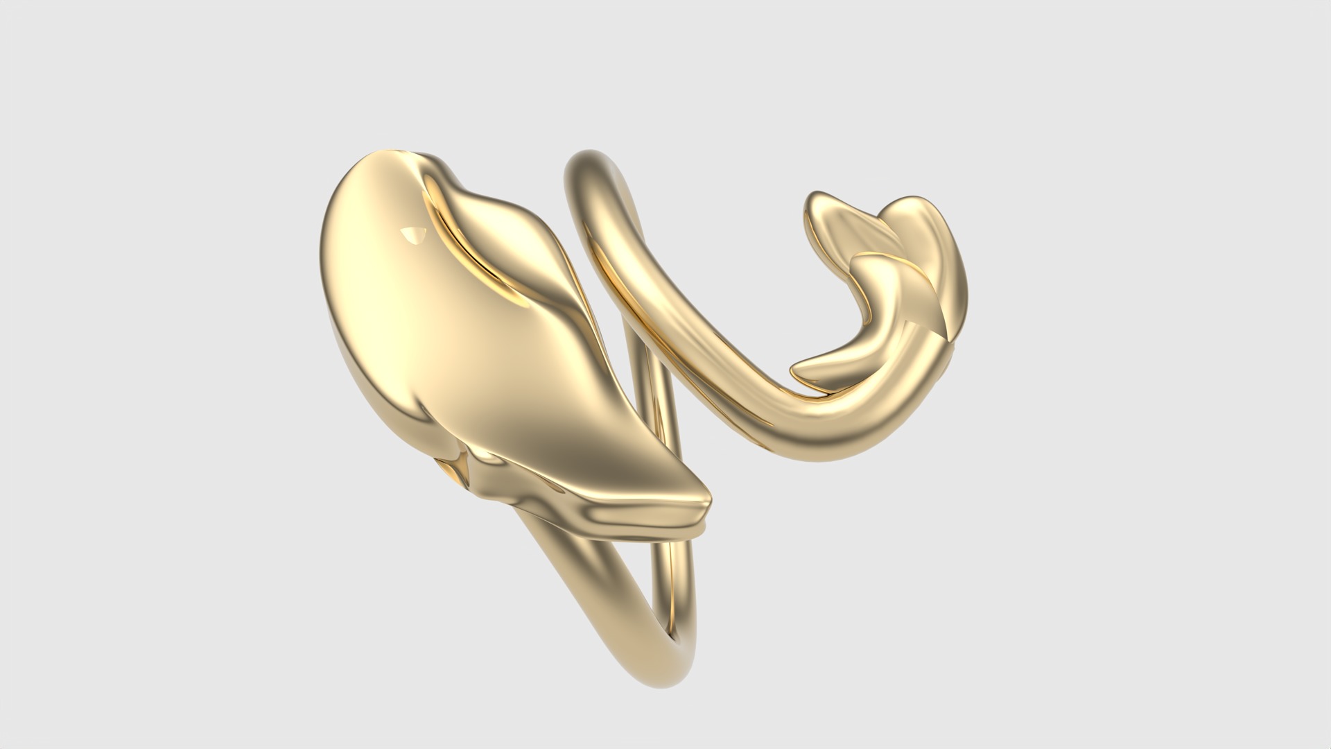 Swan-Shaped Elegant Ring JDBCo 3D print model_31