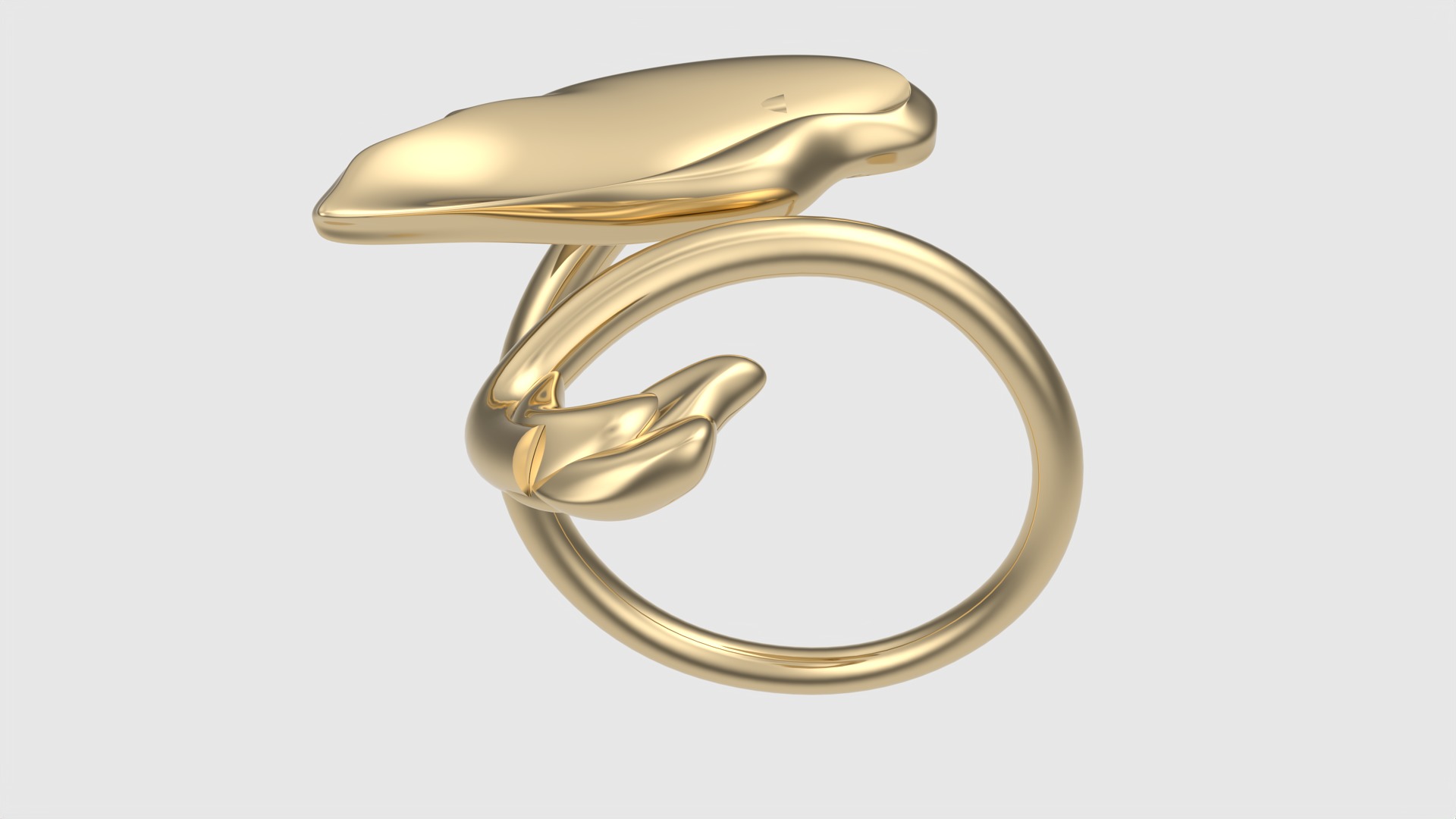 Swan-Shaped Elegant Ring JDBCo 3D print model_27