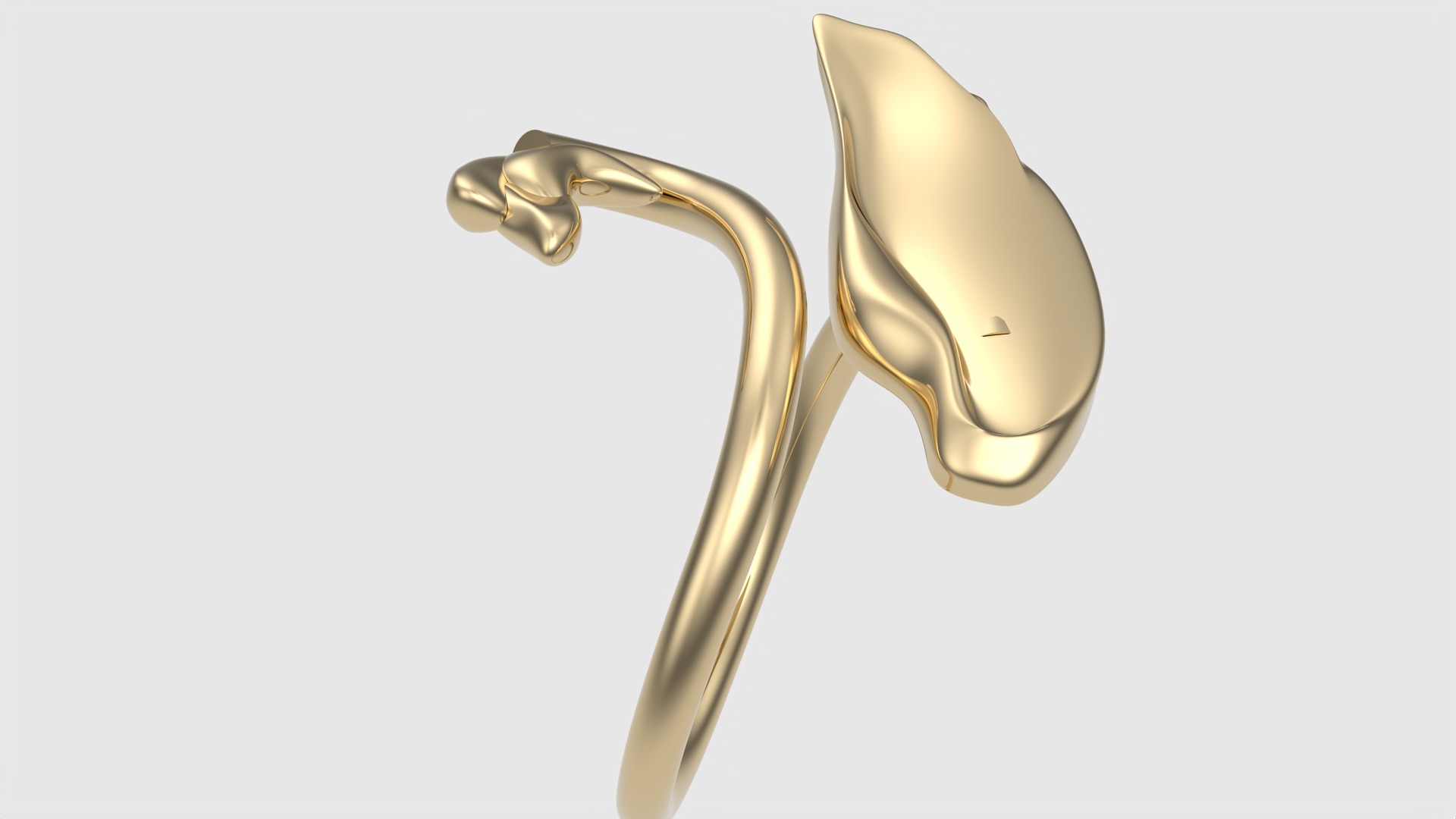 Swan-Shaped Elegant Ring JDBCo 3D print model_23