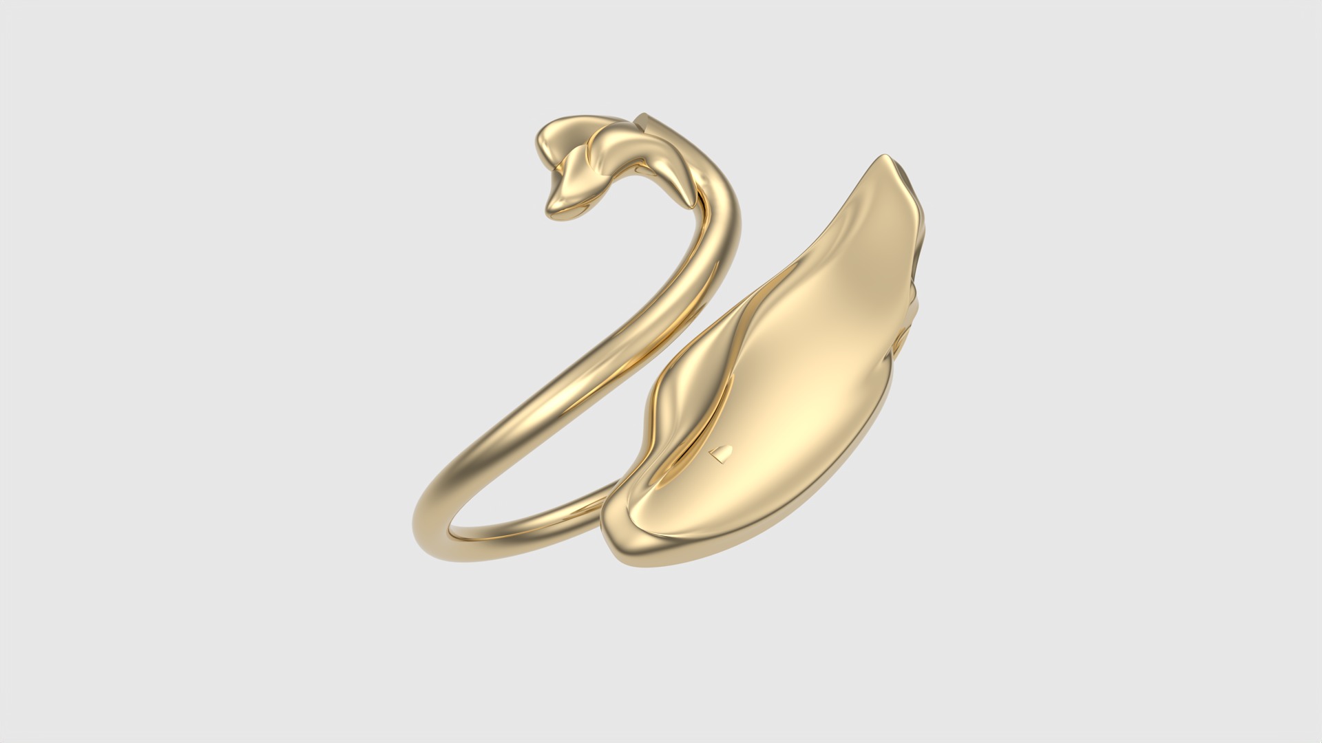Swan-Shaped Elegant Ring JDBCo 3D print model_17