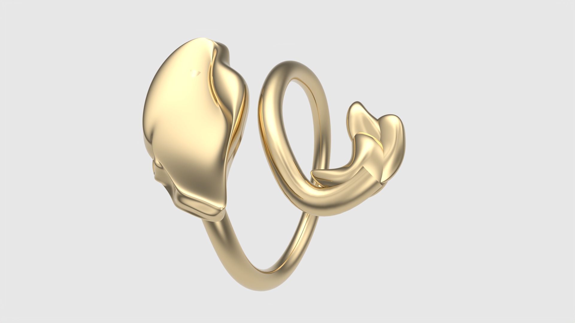 Swan-Shaped Elegant Ring JDBCo 3D print model_30
