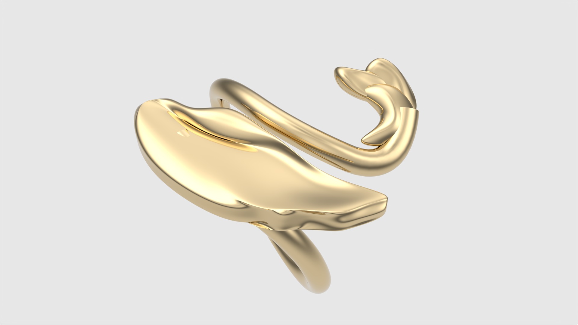 Swan-Shaped Elegant Ring JDBCo 3D print model_32