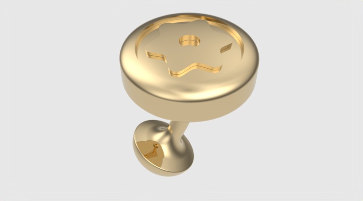 Starry Elegance Cuff-link JDBCo 3D print model_24