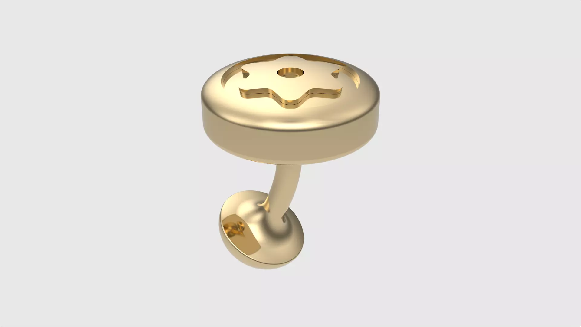 Starry Elegance Cuff-link JDBCo 3D print model_0