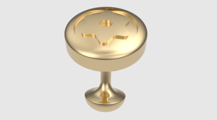 Starry Elegance Cuff-link JDBCo 3D print model_27