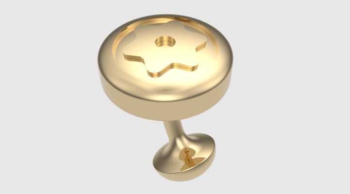 Starry Elegance Cuff-link JDBCo 3D print model_29