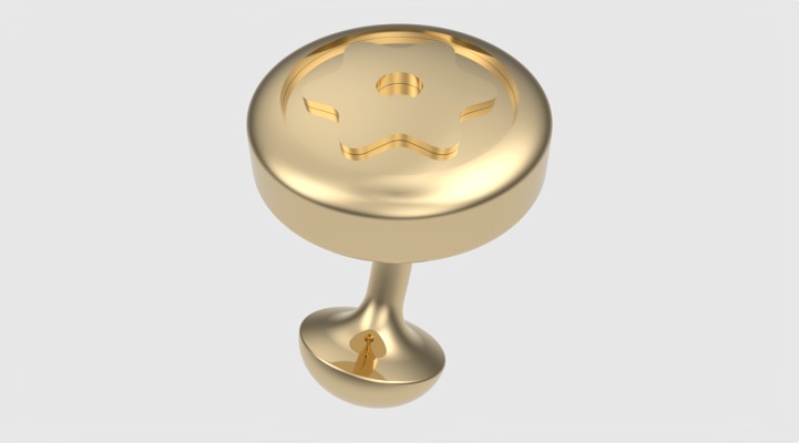 Starry Elegance Cuff-link JDBCo 3D print model_26