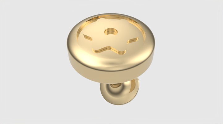 Starry Elegance Cuff-link JDBCo 3D print model_33