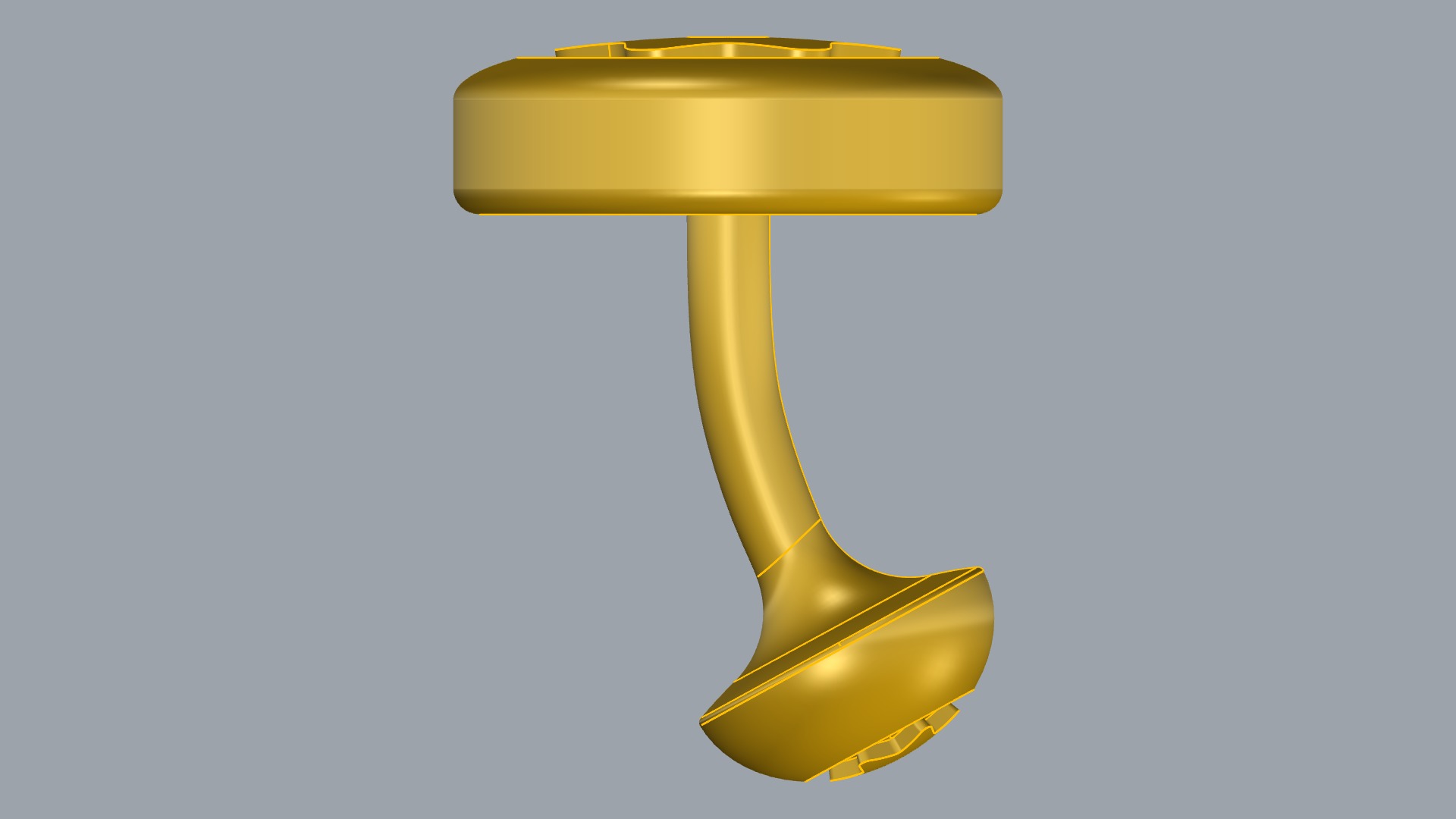 Starry Elegance Cuff-link JDBCo 3D print model_10