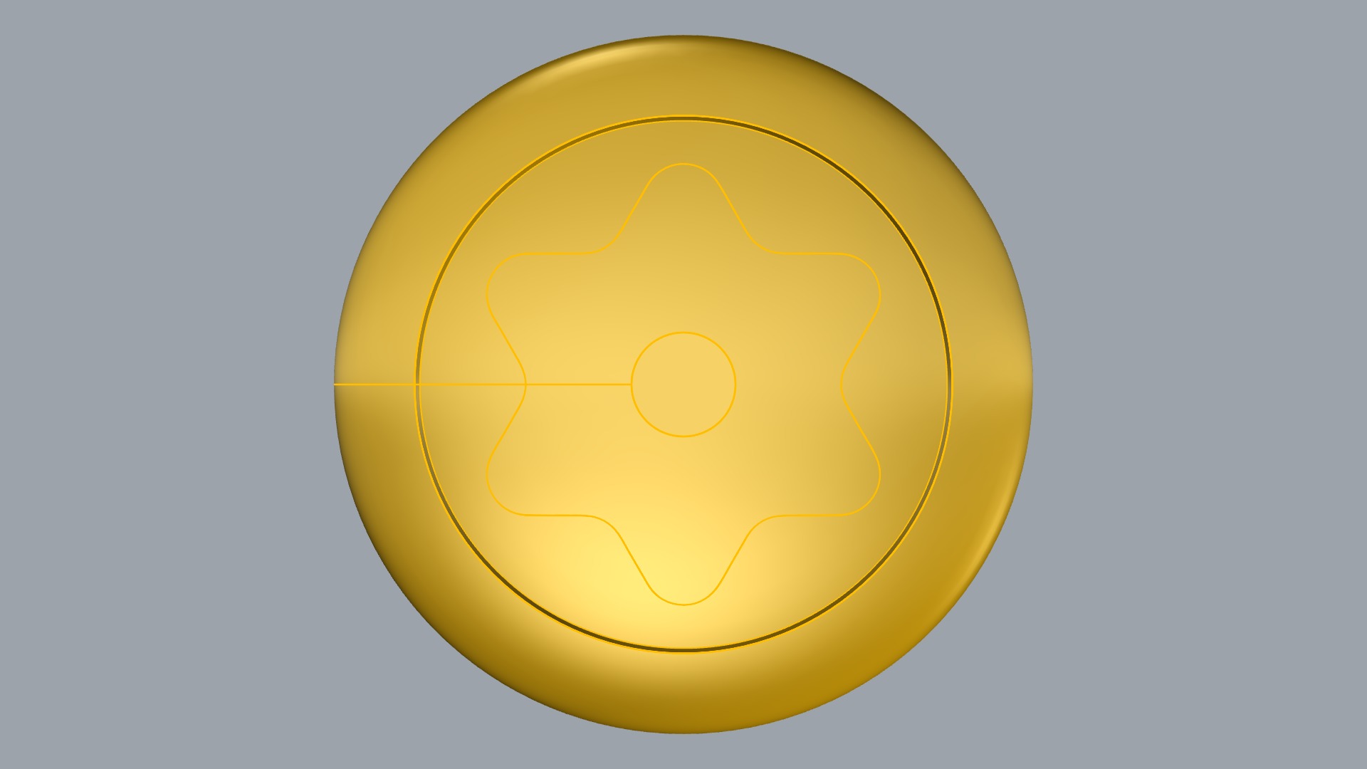 Starry Elegance Cuff-link JDBCo 3D print model_12