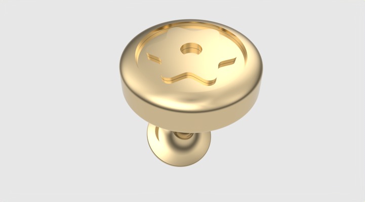 Starry Elegance Cuff-link JDBCo 3D print model_21