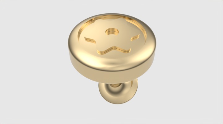 Starry Elegance Cuff-link JDBCo 3D print model_19