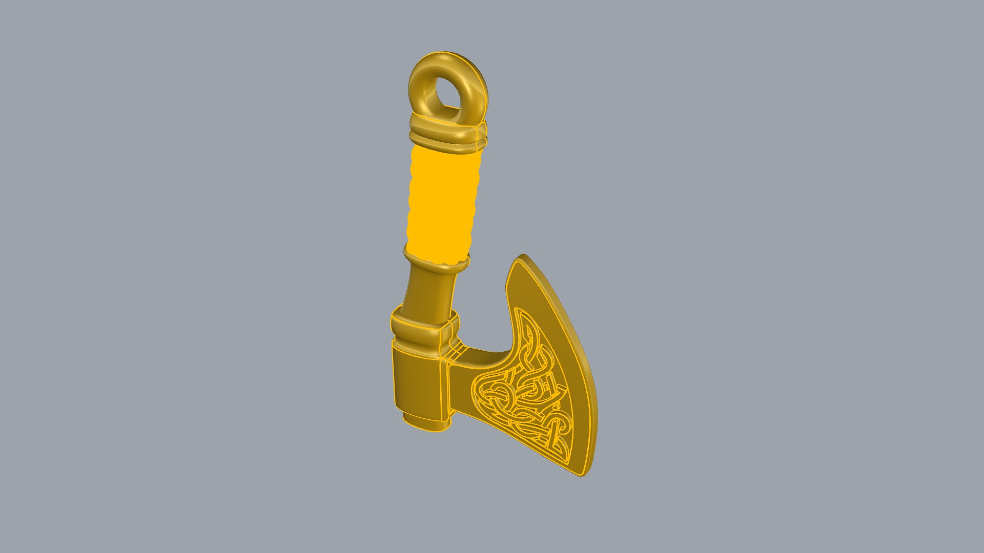 Ancient Slavic Axe Pendant JDBCo Free 3D print model_6