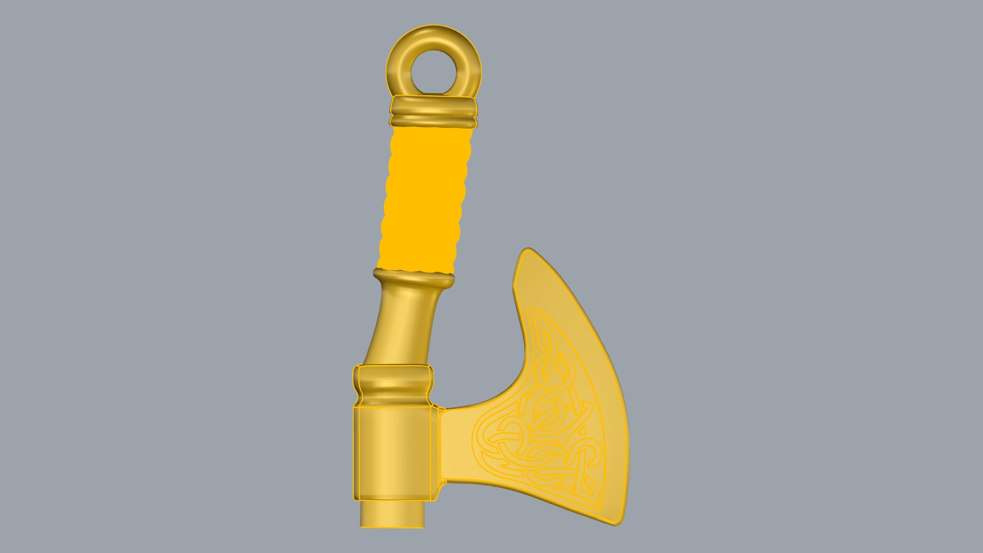 Ancient Slavic Axe Pendant JDBCo Free 3D print model_8