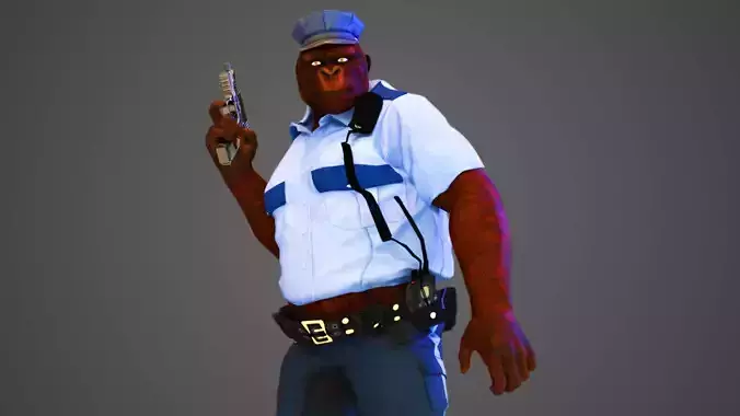 Police Gorilla - Ape Cop 